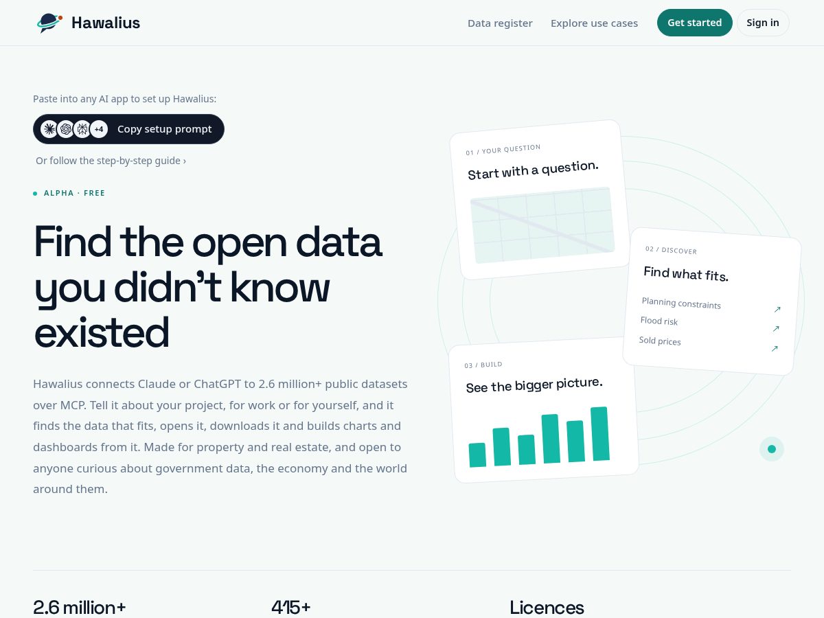 Landing-page snapshot of hawalius.com