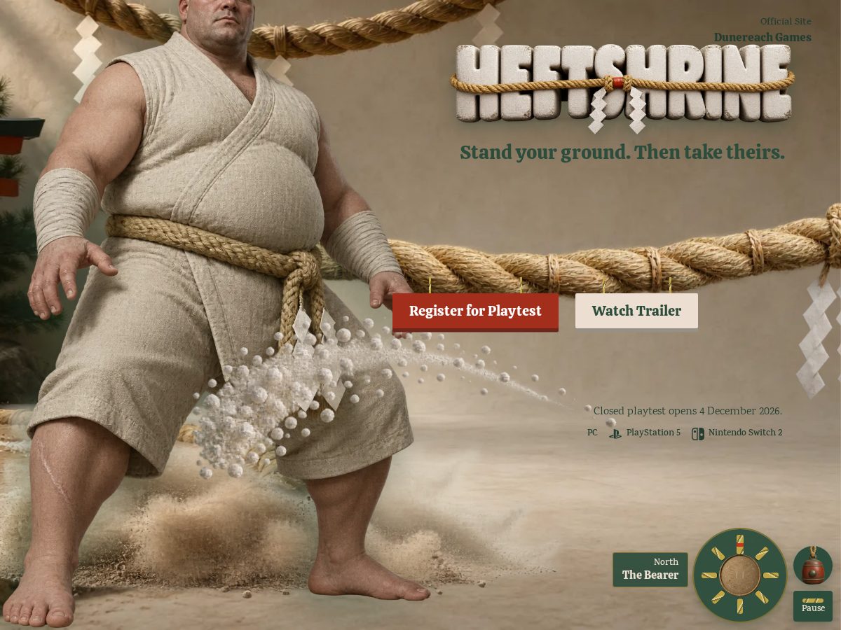 Landing-page snapshot of heftshrine.com