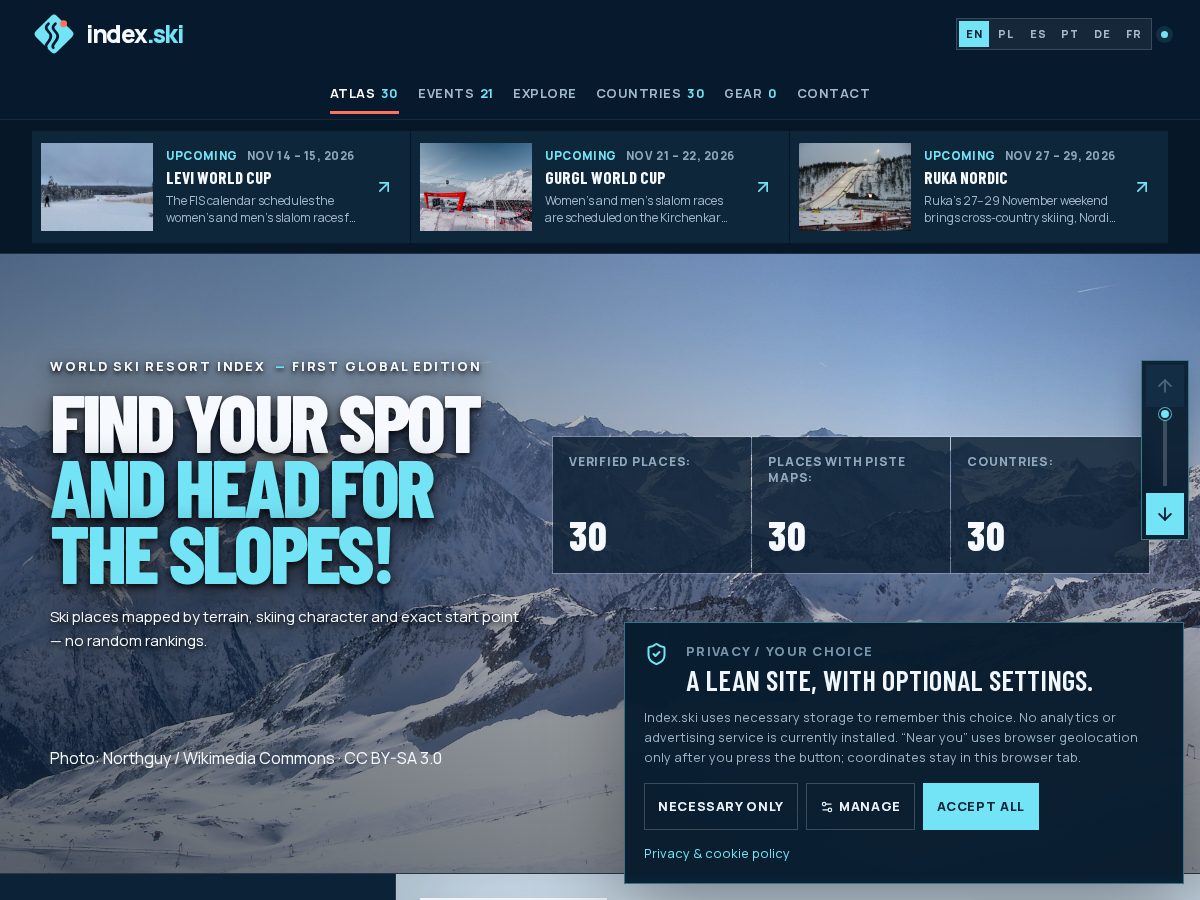 Landing-page snapshot of index.ski