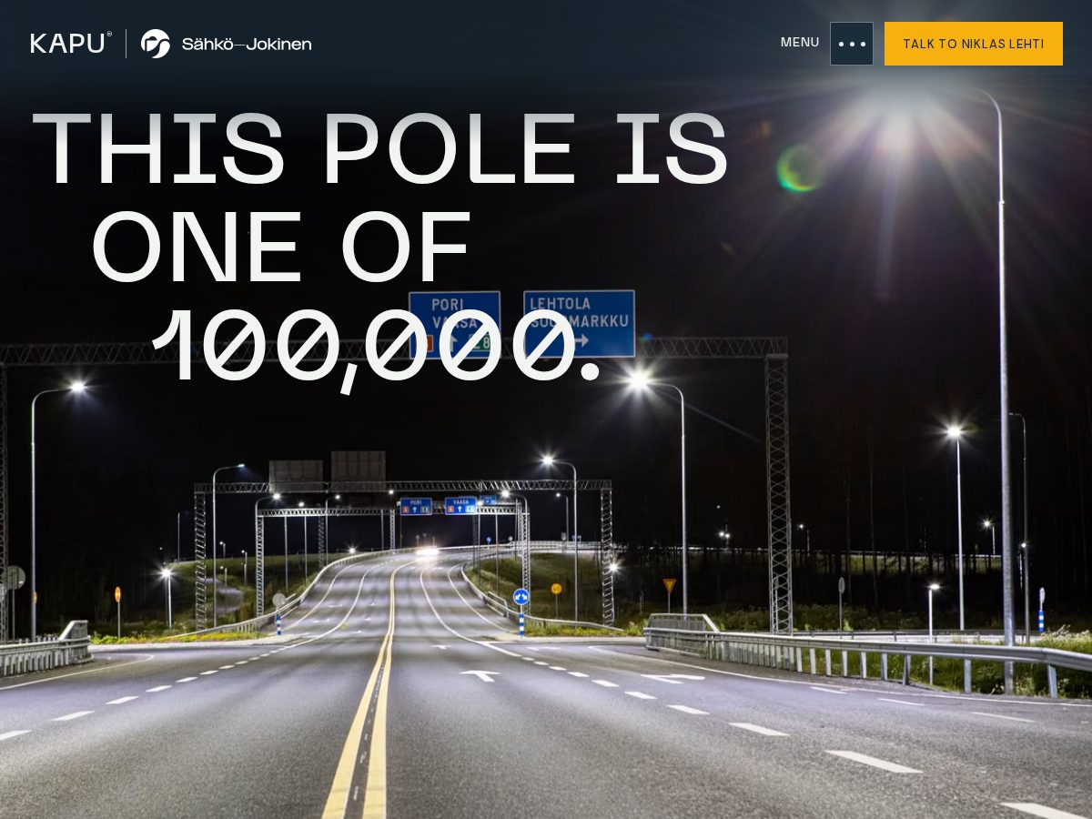 Landing-page snapshot of kapupole.com