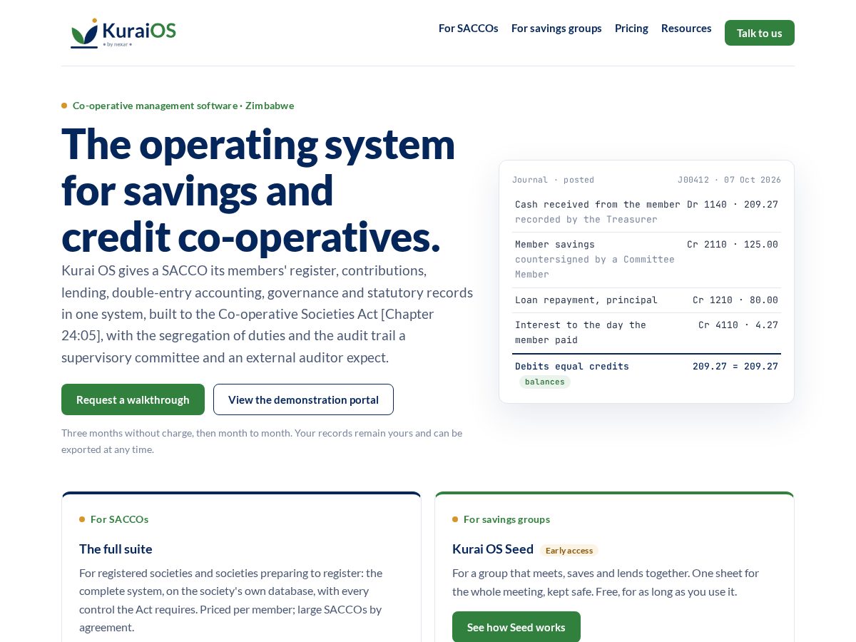 Landing-page snapshot of kuraios.com