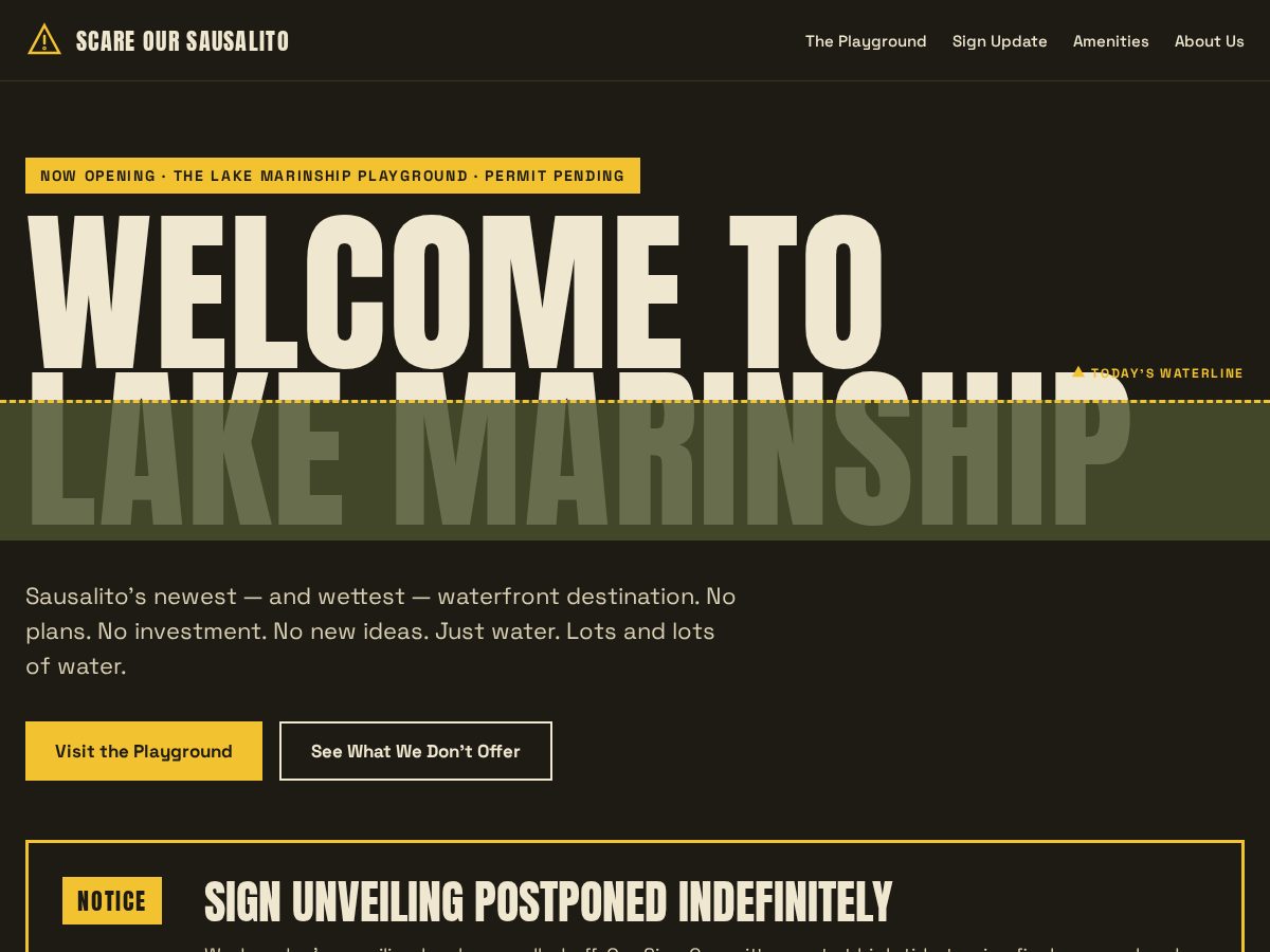 Landing-page snapshot of lakemarinship.com