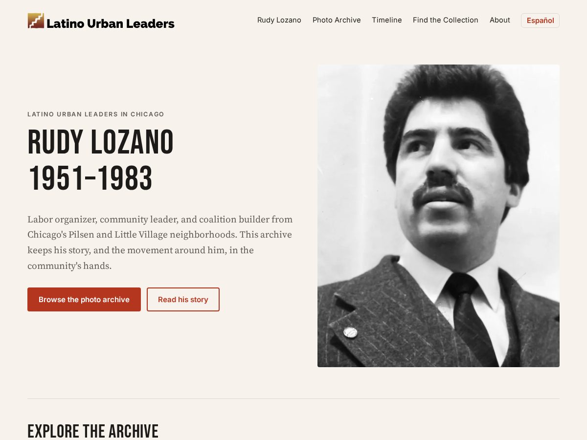 Landing-page snapshot of latinourbanleaders.com