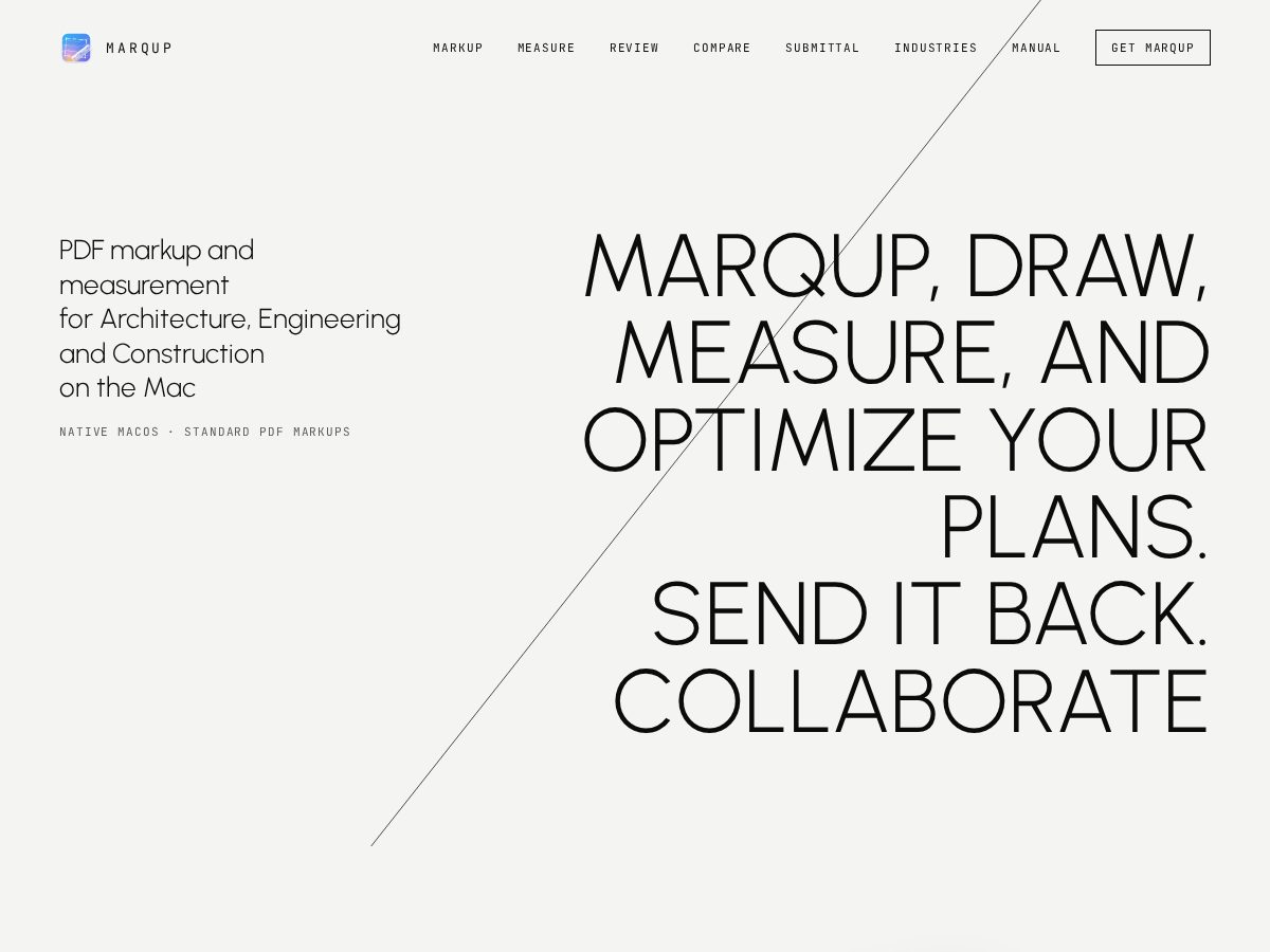 Landing-page snapshot of marqup.app
