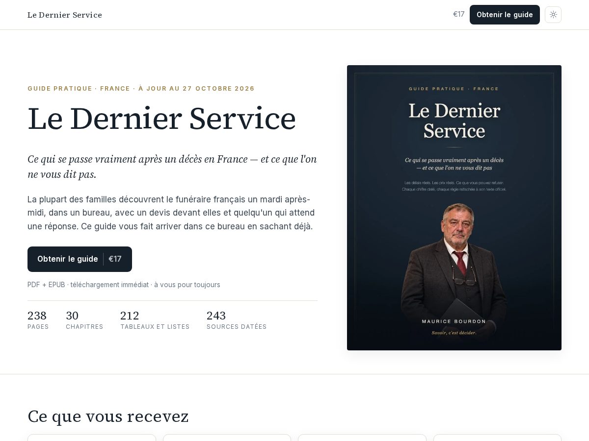 Landing-page snapshot of maurice-bourdon.com