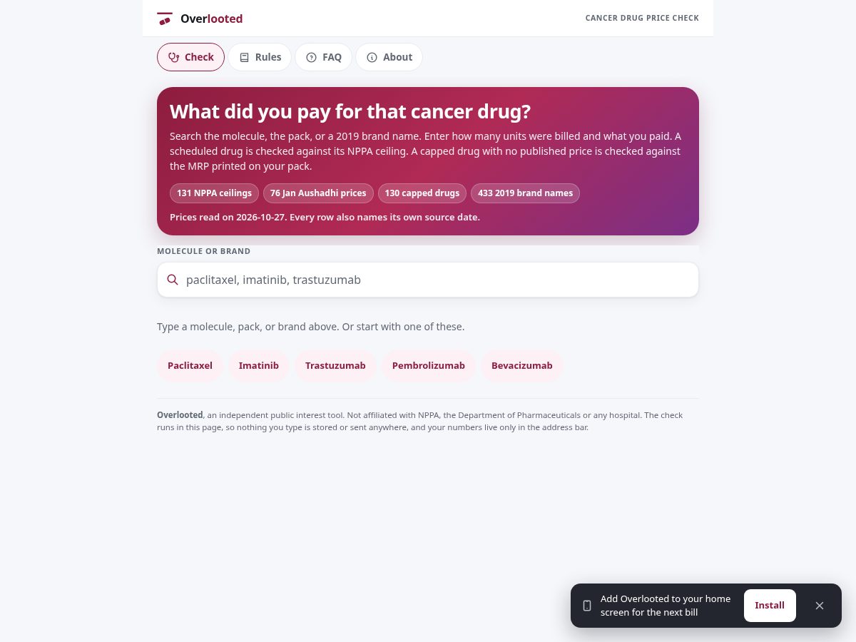 Landing-page snapshot of overlooted.org