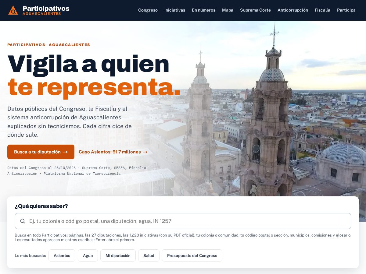 Landing-page snapshot of participativos.org