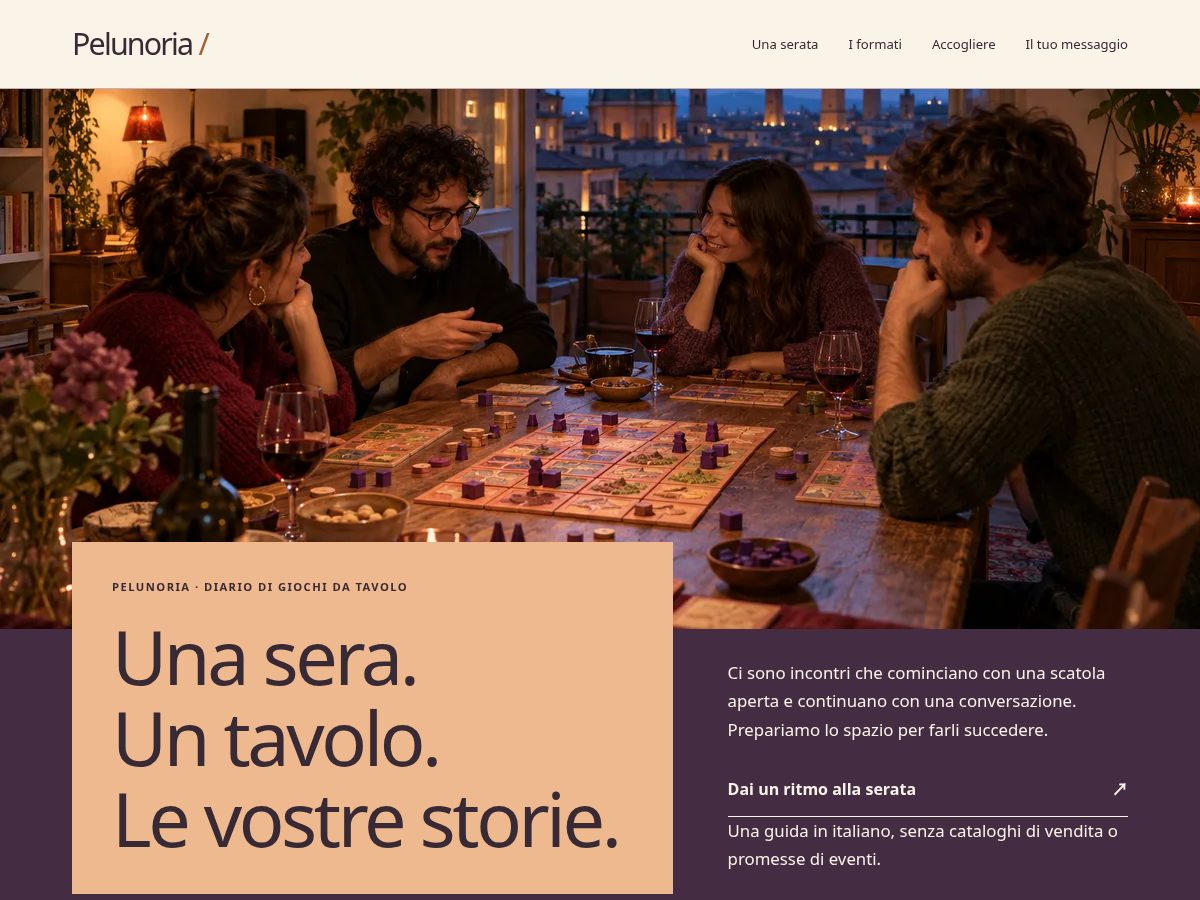 Landing-page snapshot of pelunoria.site
