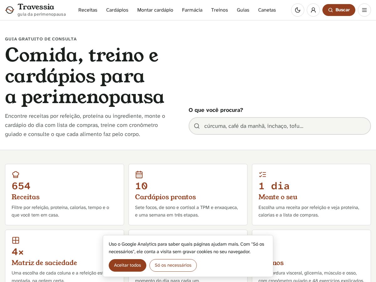 Landing-page snapshot of perimenopausa.site
