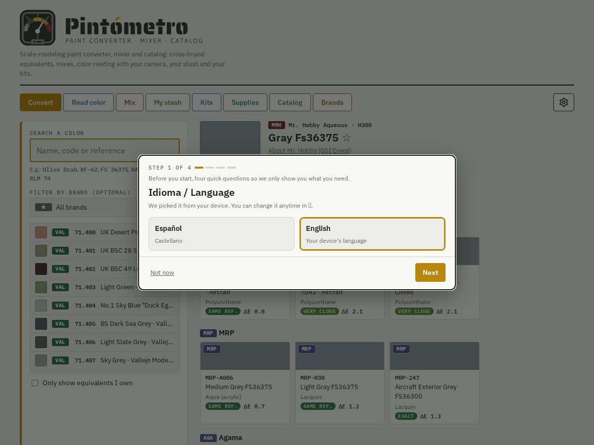 Landing-page snapshot of pintometro.app