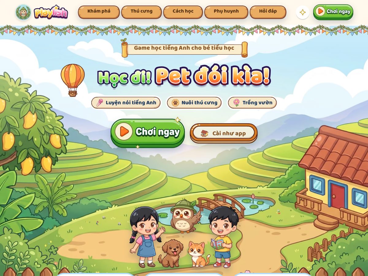 Landing-page snapshot of playlish.click