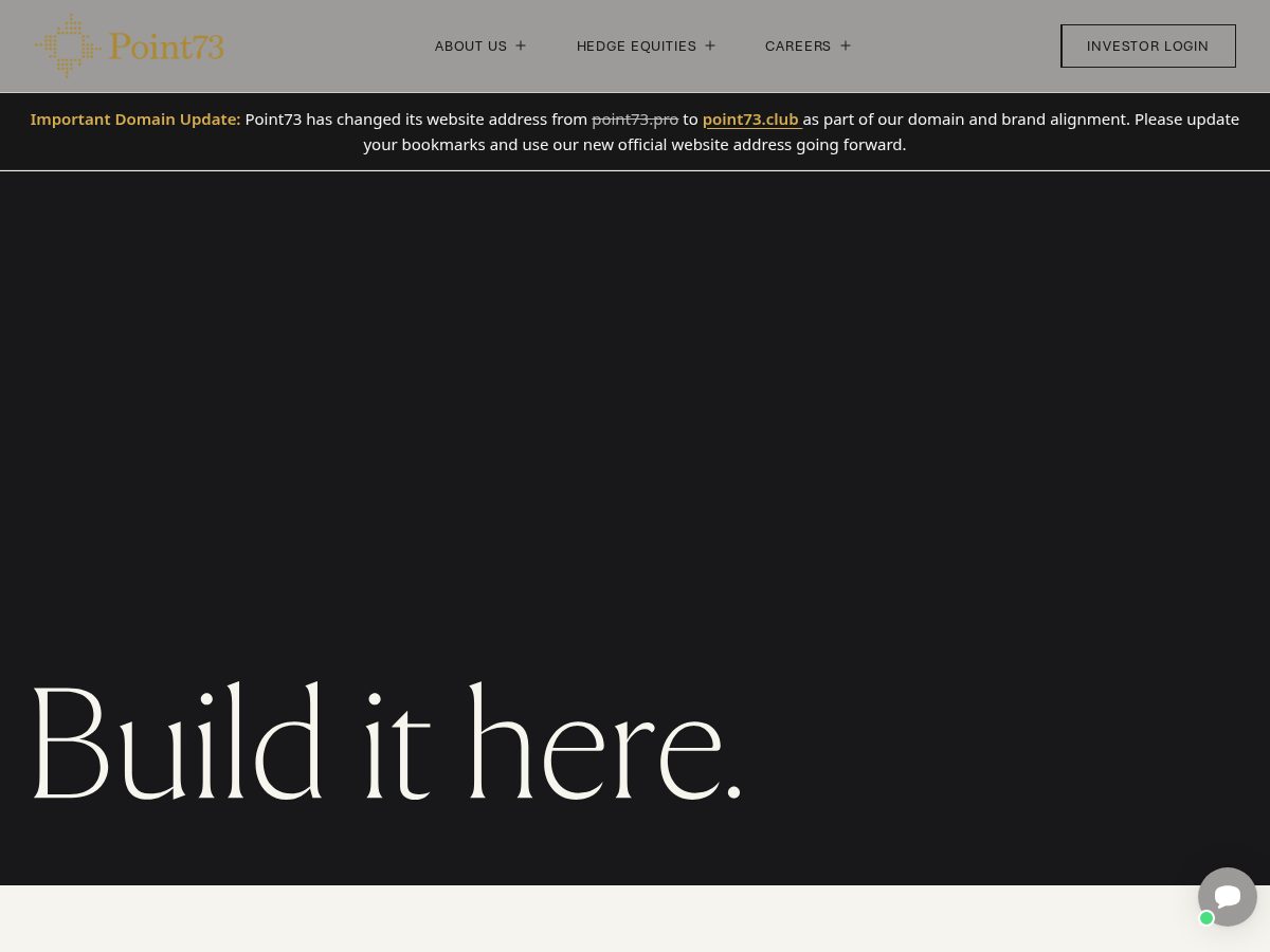 Landing-page snapshot of point73.club