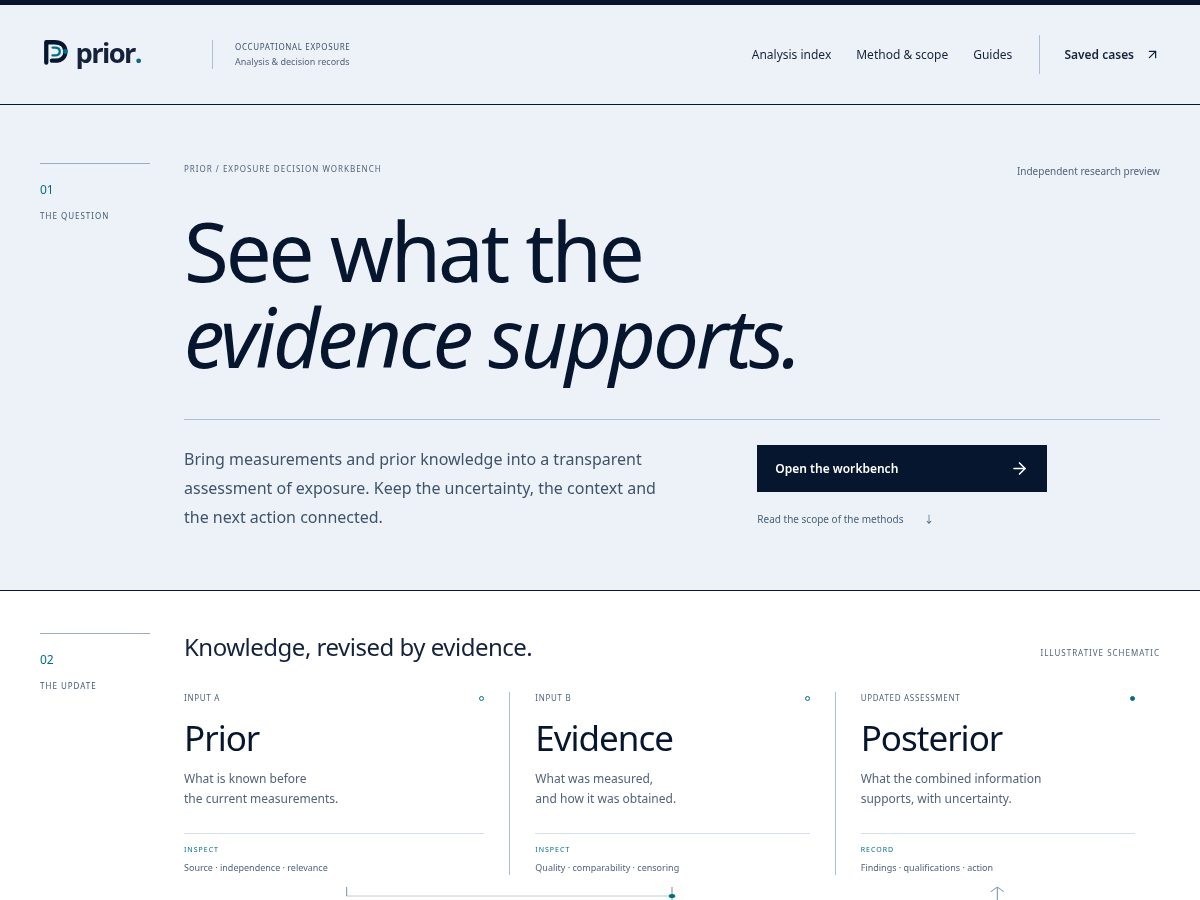 Landing-page snapshot of priorstats.com