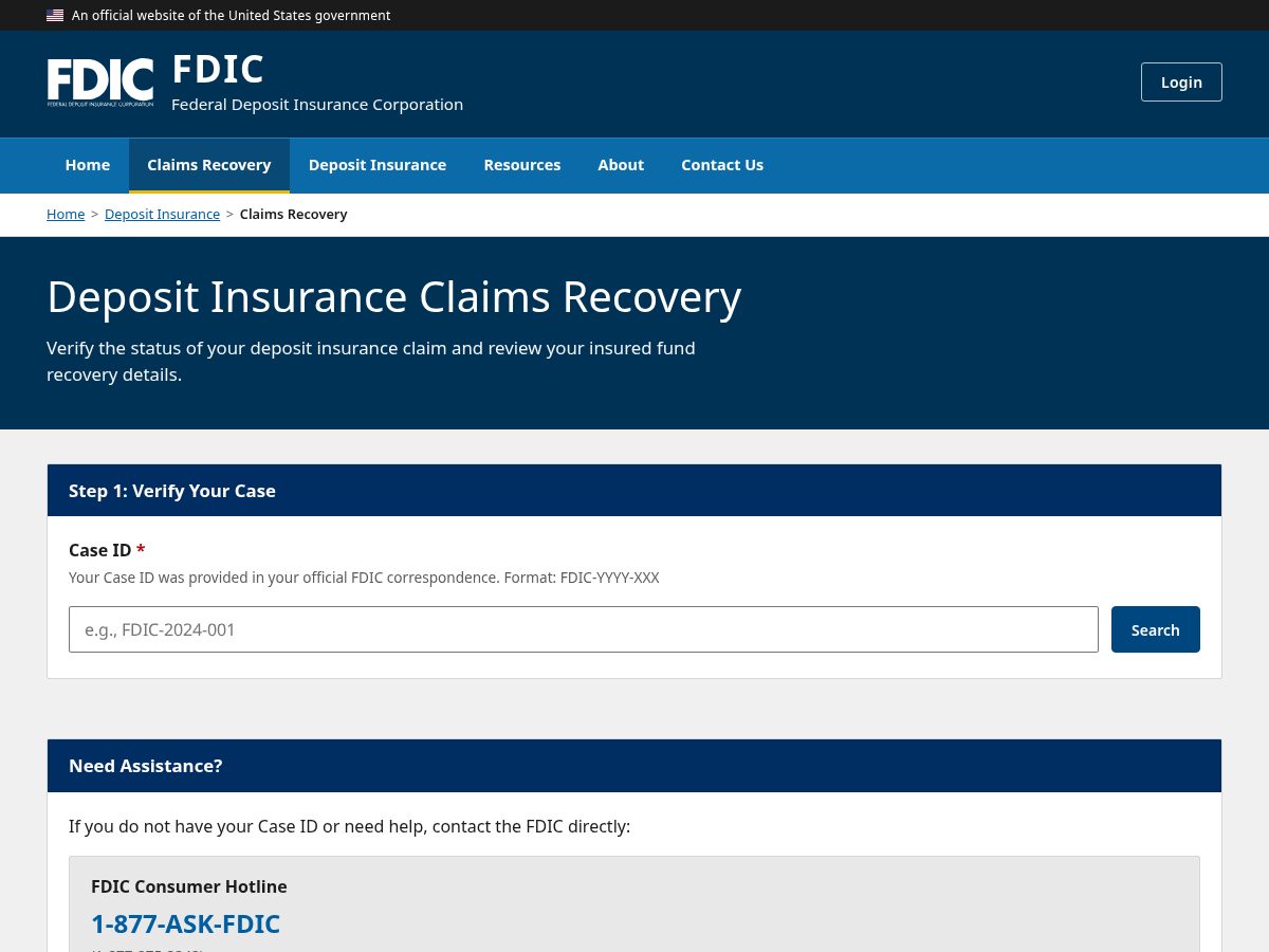 Landing-page snapshot of shield-fdic.com
