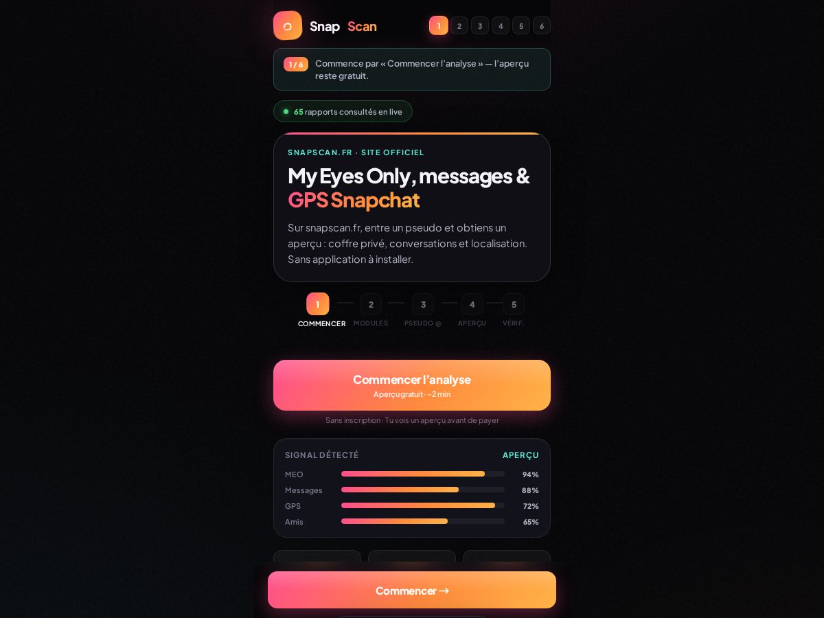 Landing-page snapshot of snapscan.live