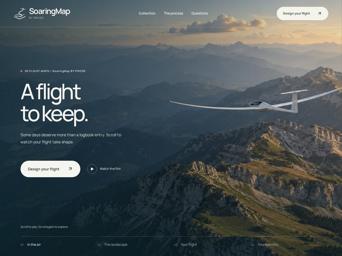 Landing-page snapshot of soaringmap.com