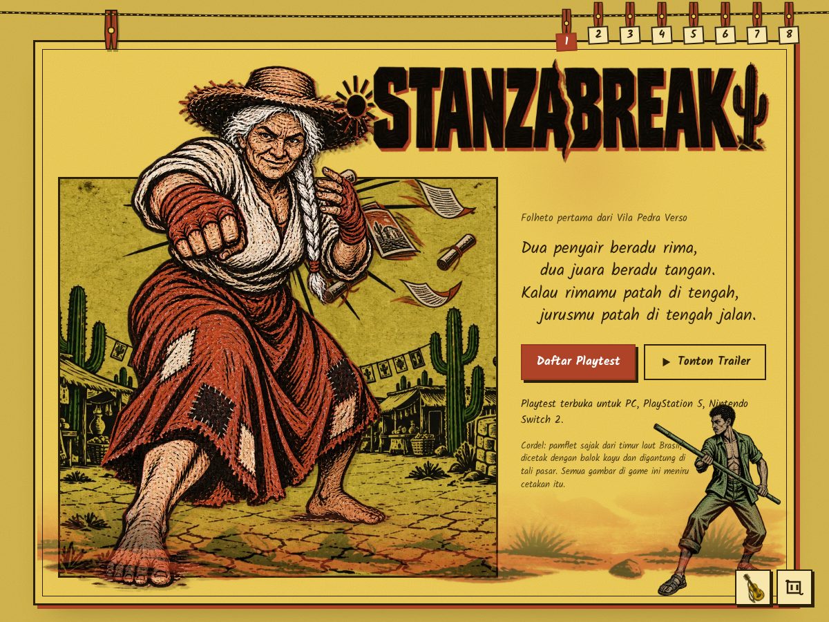 Landing-page snapshot of stanzabreak.com