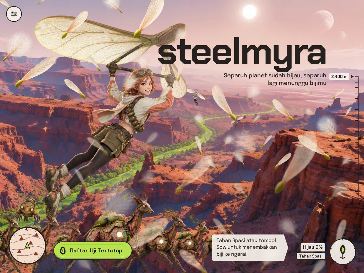 Landing-page snapshot of steelmyra.com
