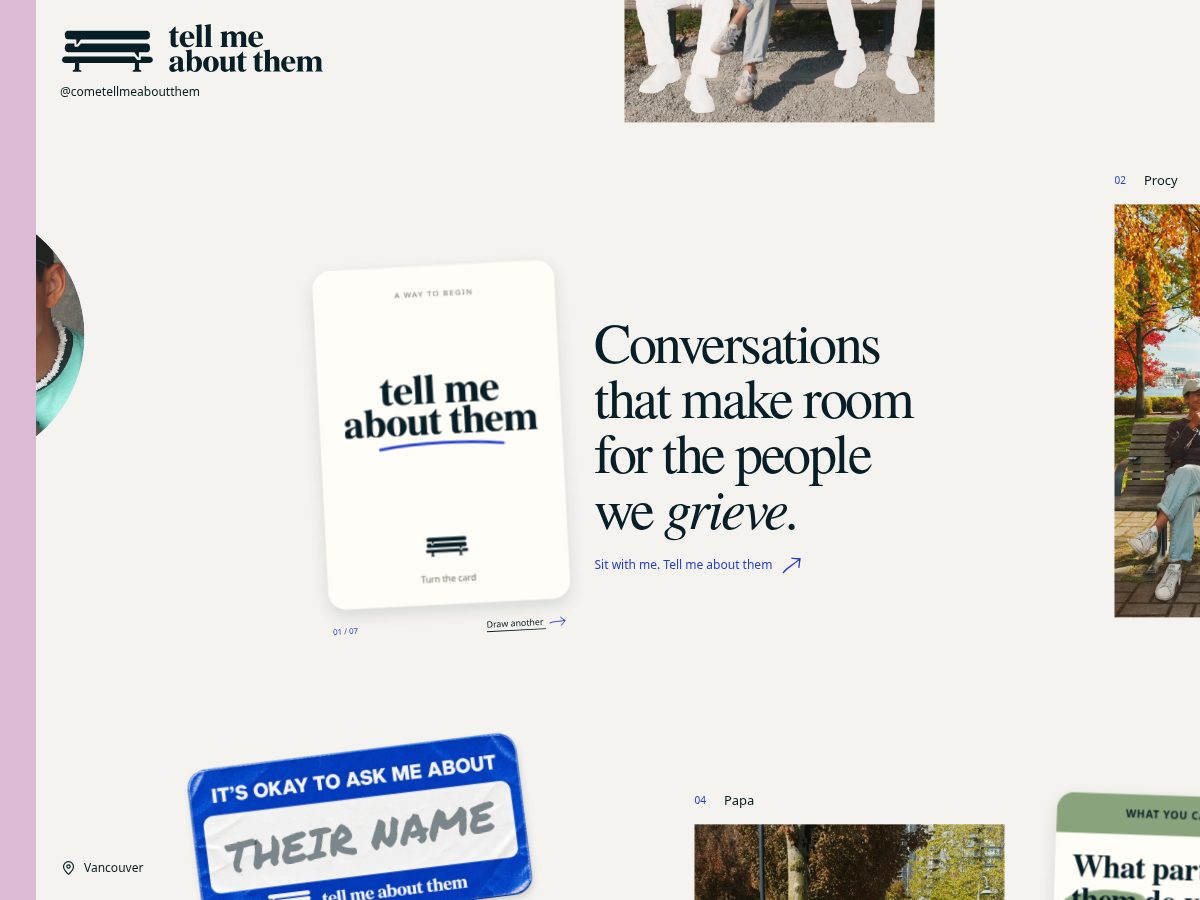 Landing-page snapshot of tellmeaboutthem.org