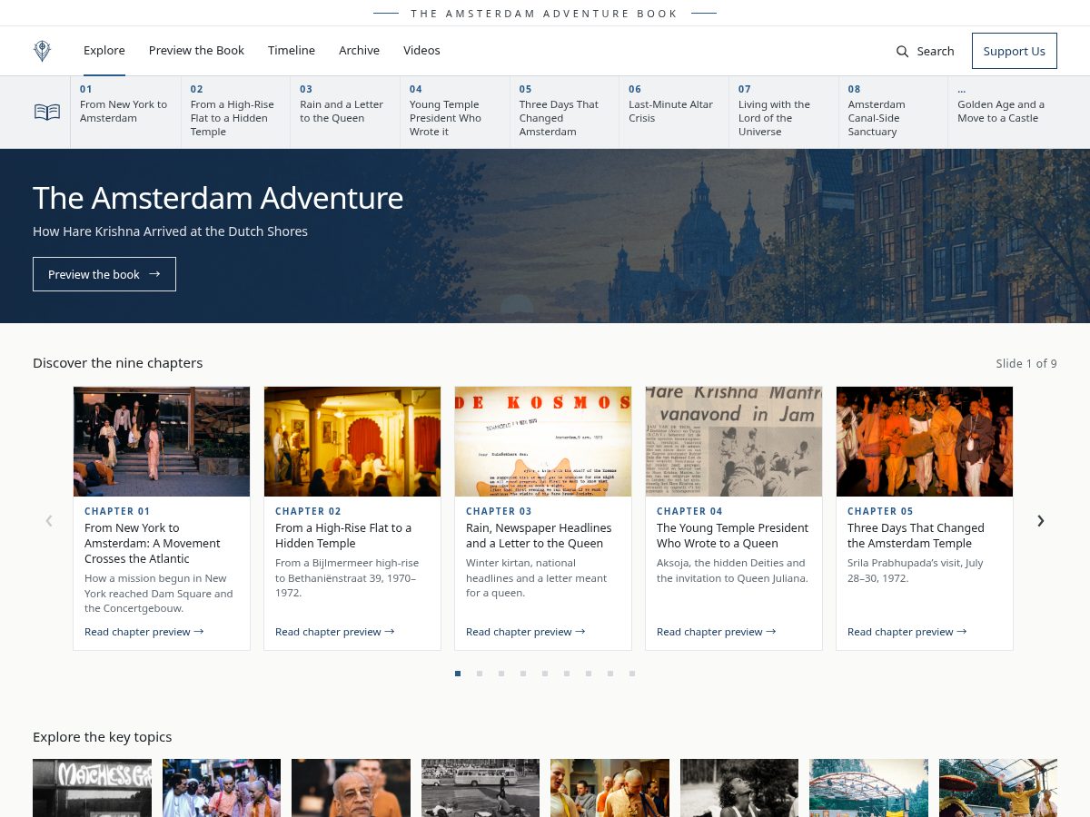 Landing-page snapshot of theamsterdamadventure.com