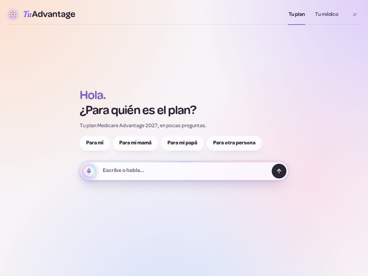 Landing-page snapshot of tuadvantage.com