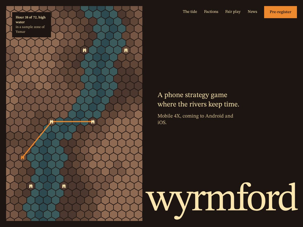 Landing-page snapshot of wyrmford.com