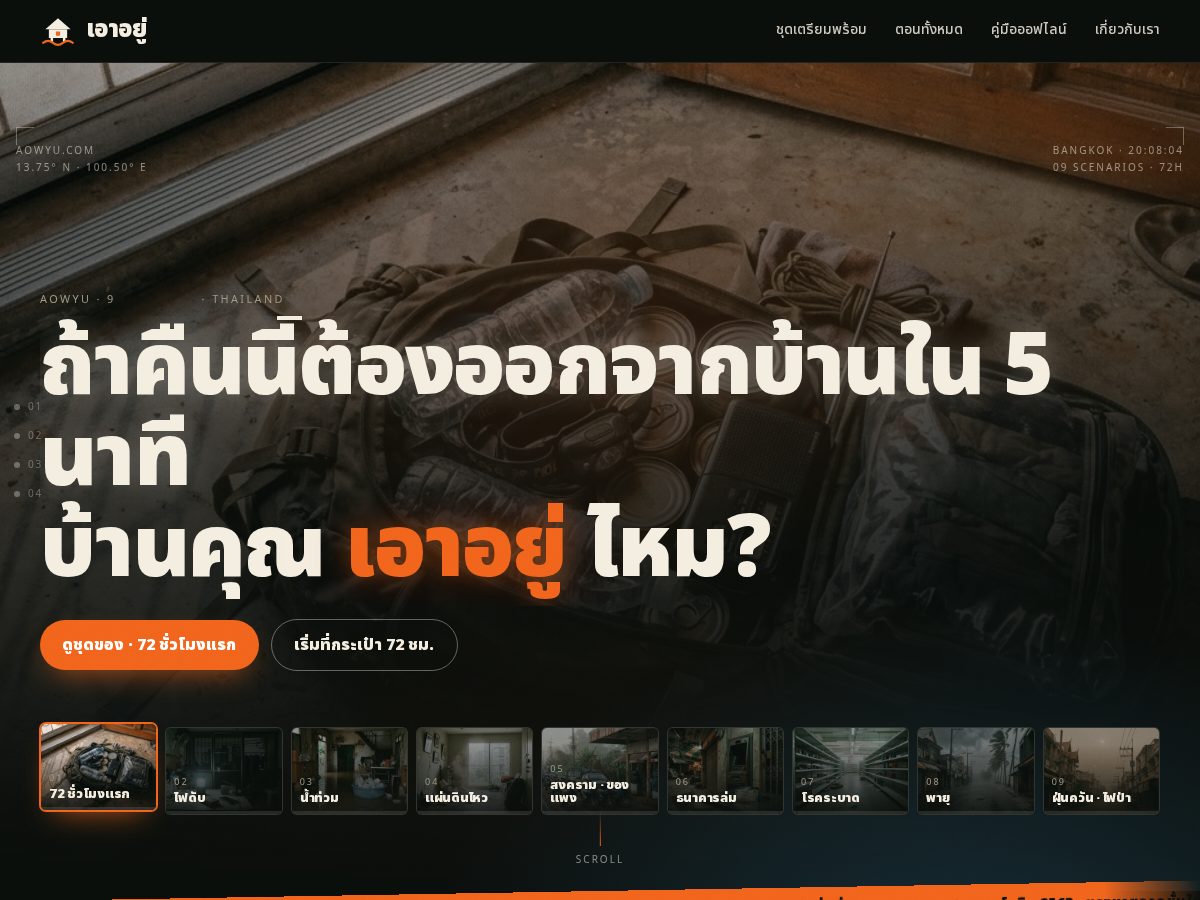 Landing-page snapshot of aowyu.com