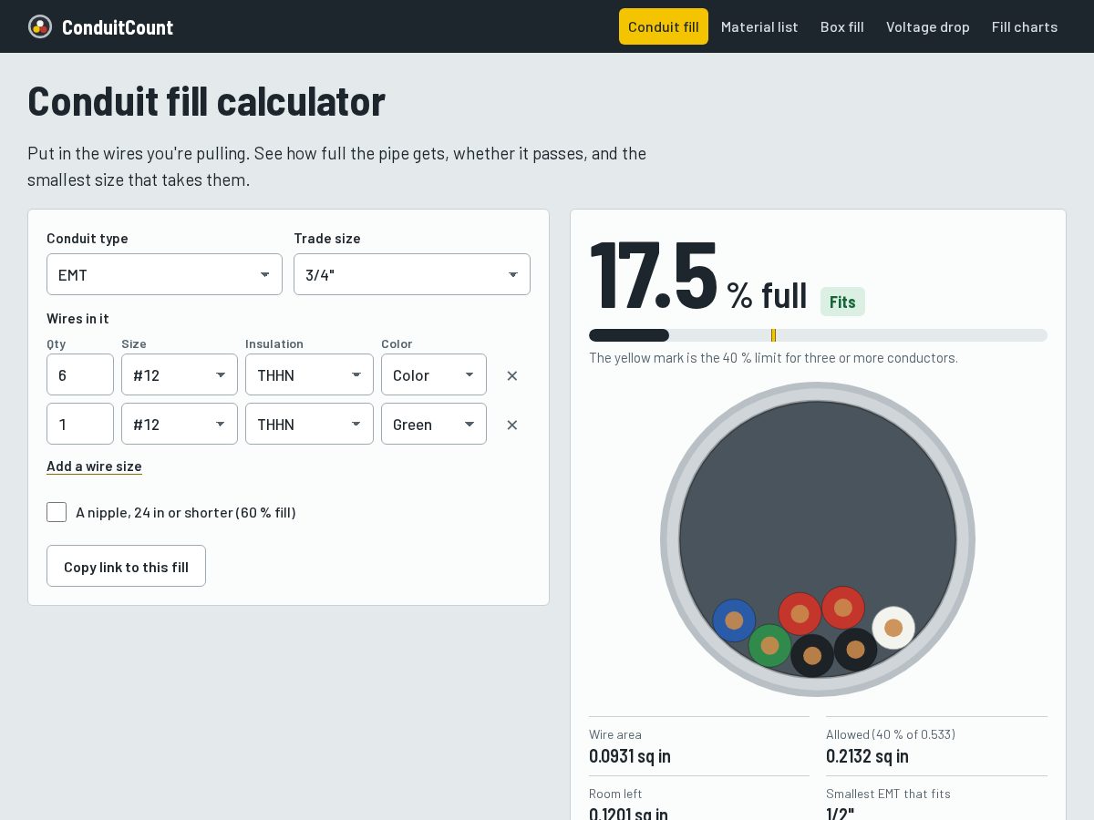 Landing-page snapshot of conduitcount.com