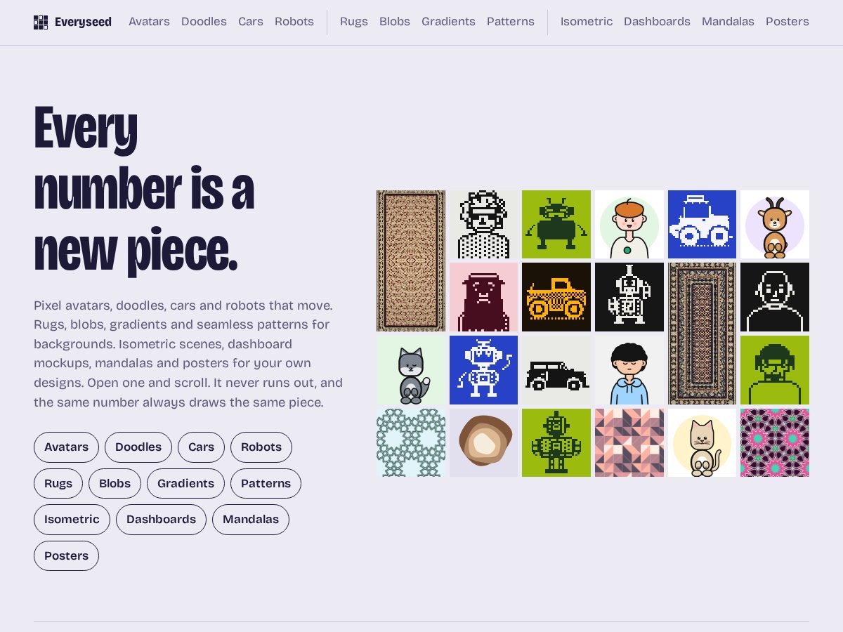 Landing-page snapshot of everyseed.xyz