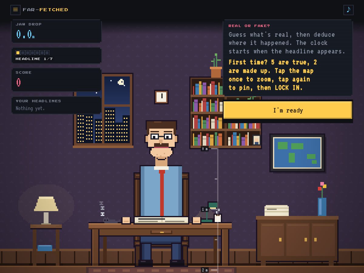 Landing-page snapshot of farfetchedgame.com