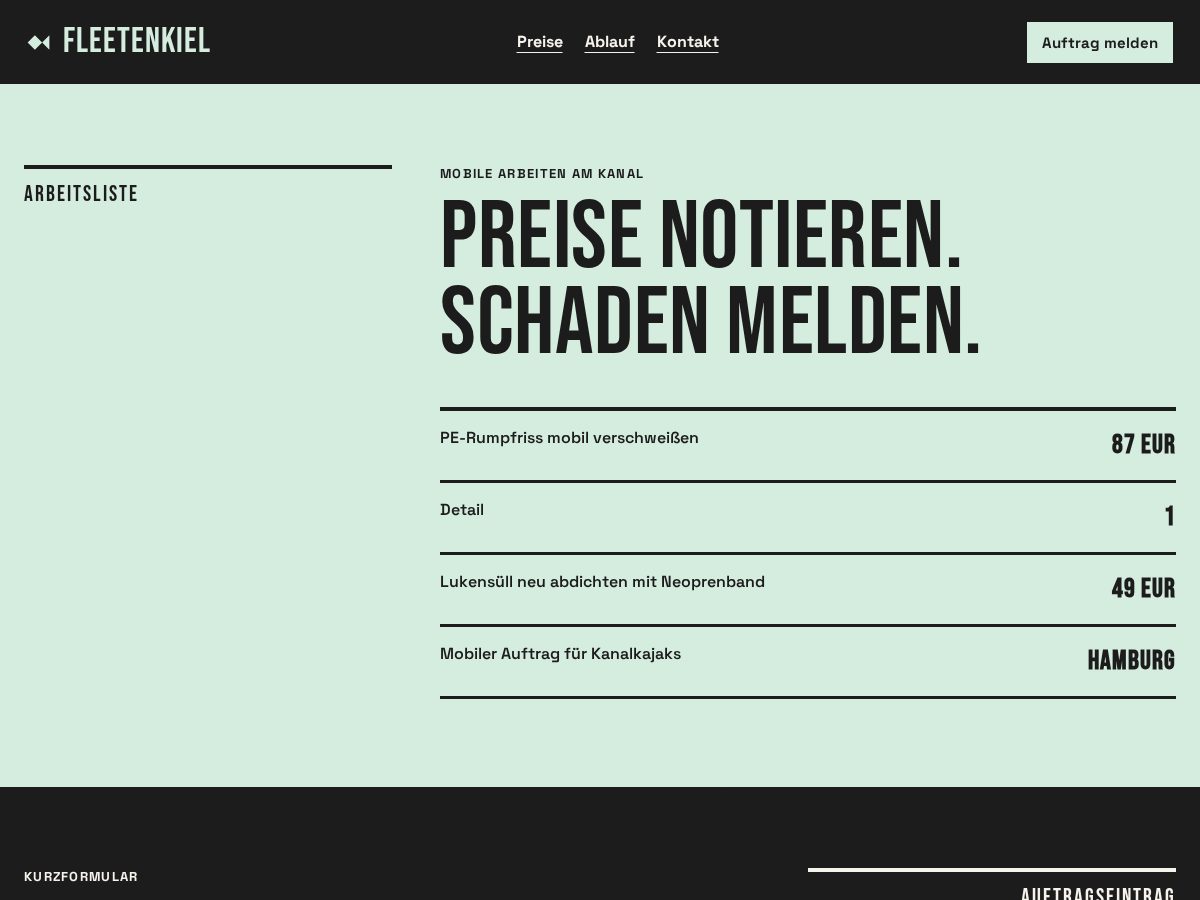 Landing-page snapshot of fleetenkiel.online