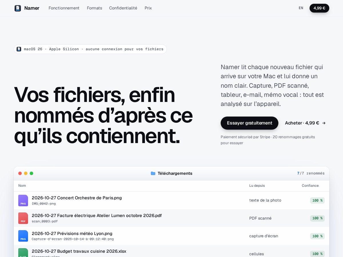 Landing-page snapshot of getmynamer.com