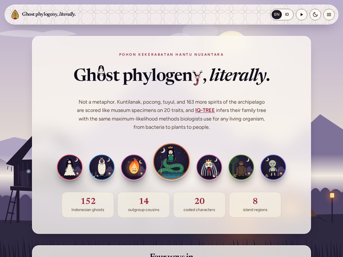 Landing-page snapshot of ghost-phylogeny.com