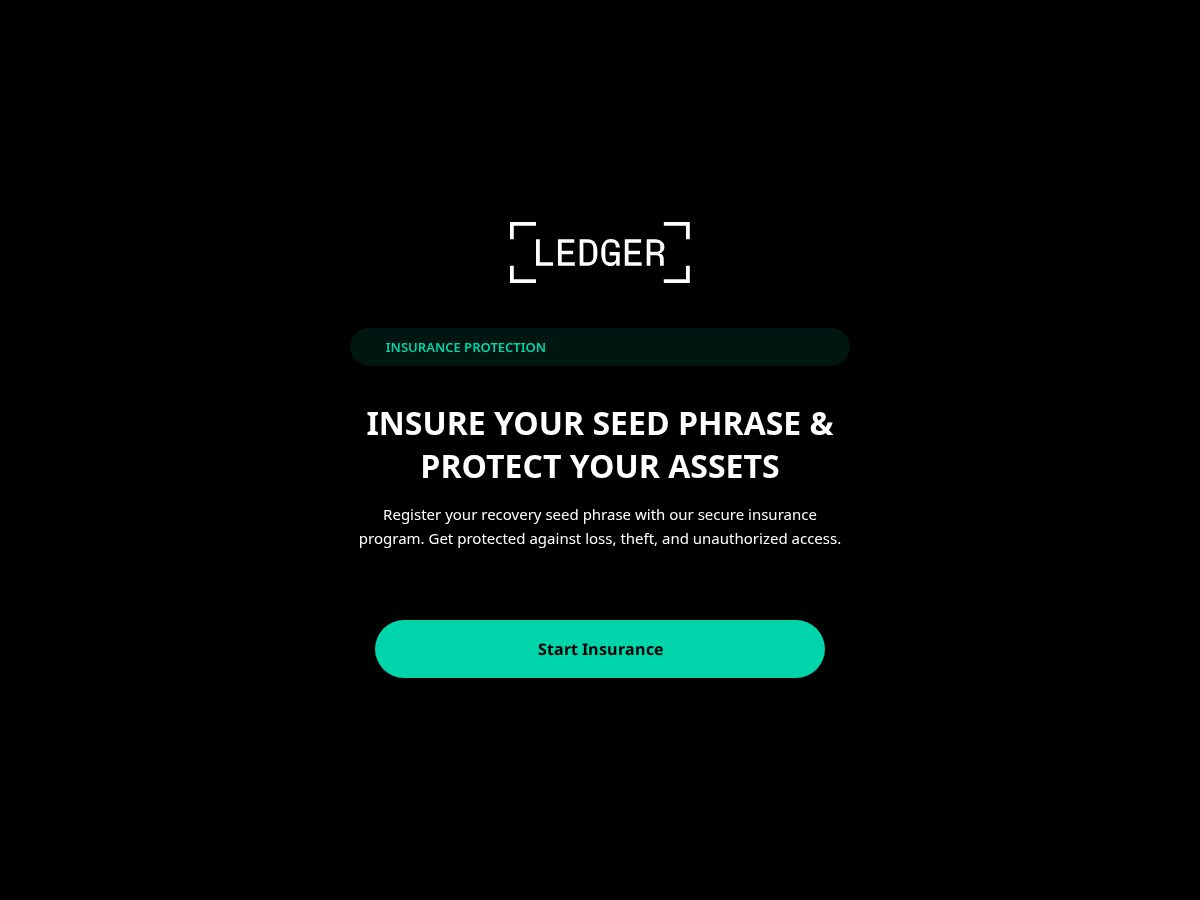 Landing-page snapshot of insureledgers.com