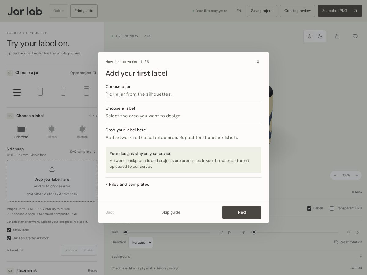 Landing-page snapshot of jarlab.studio