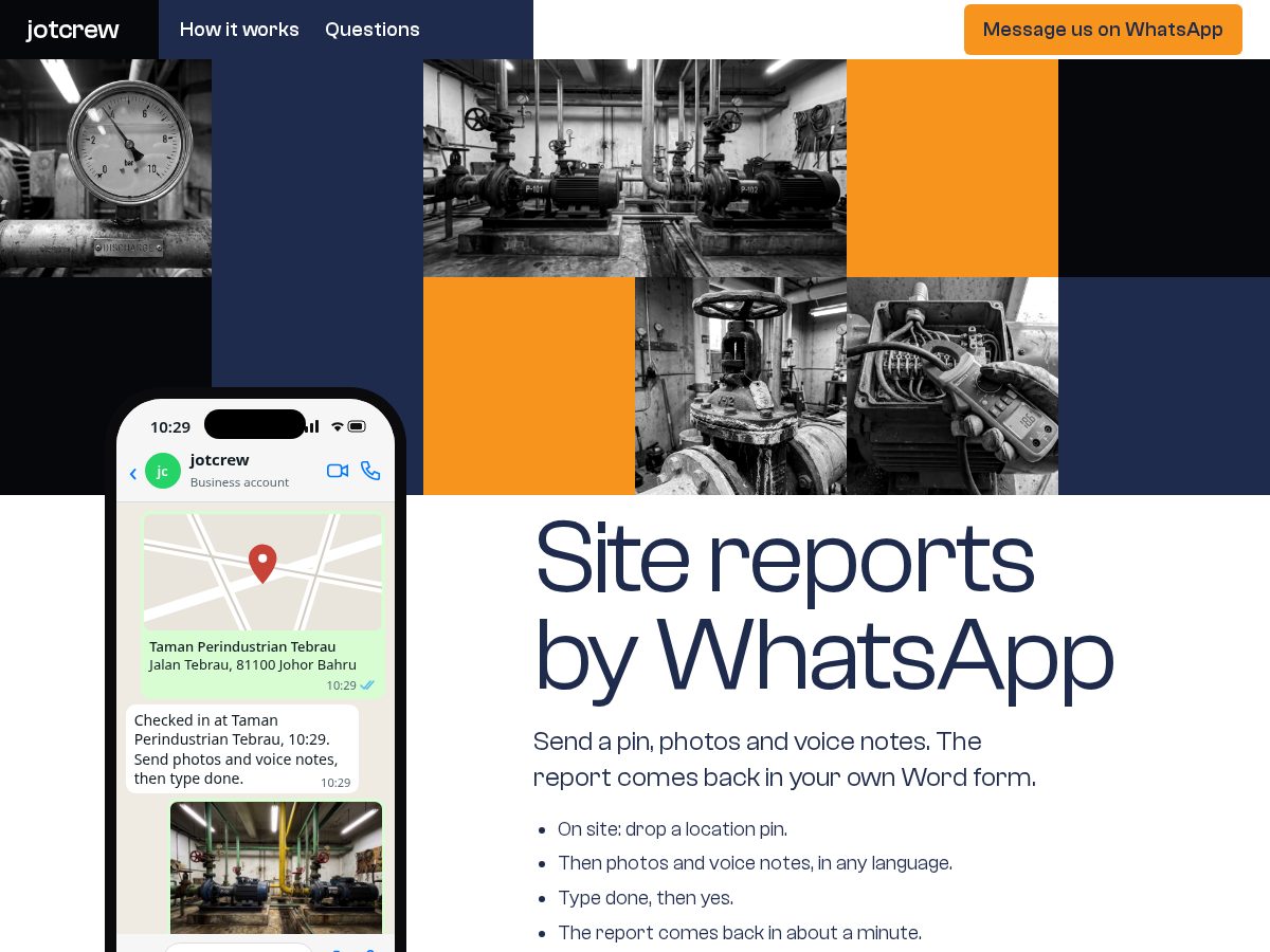 Landing-page snapshot of jotcrew.com