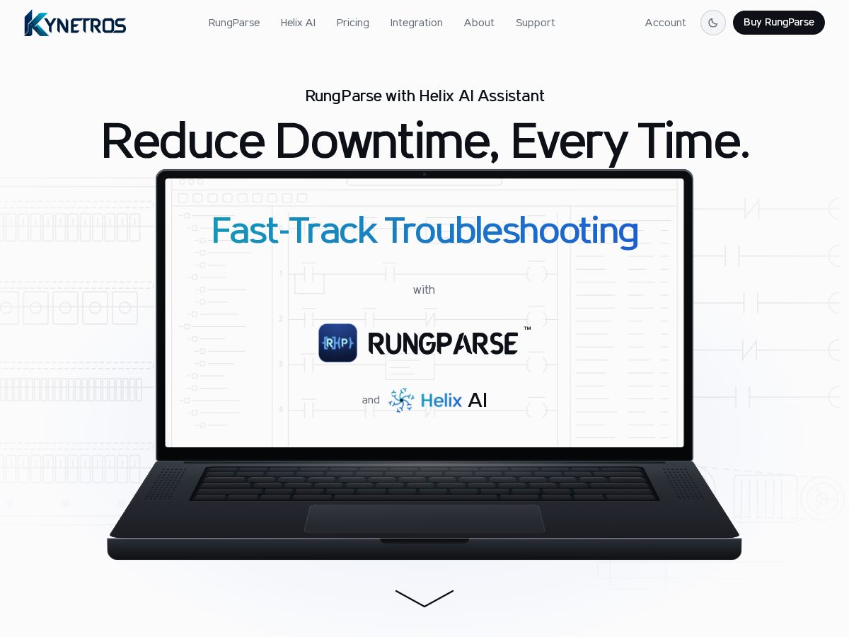 Landing-page snapshot of kynetros.com