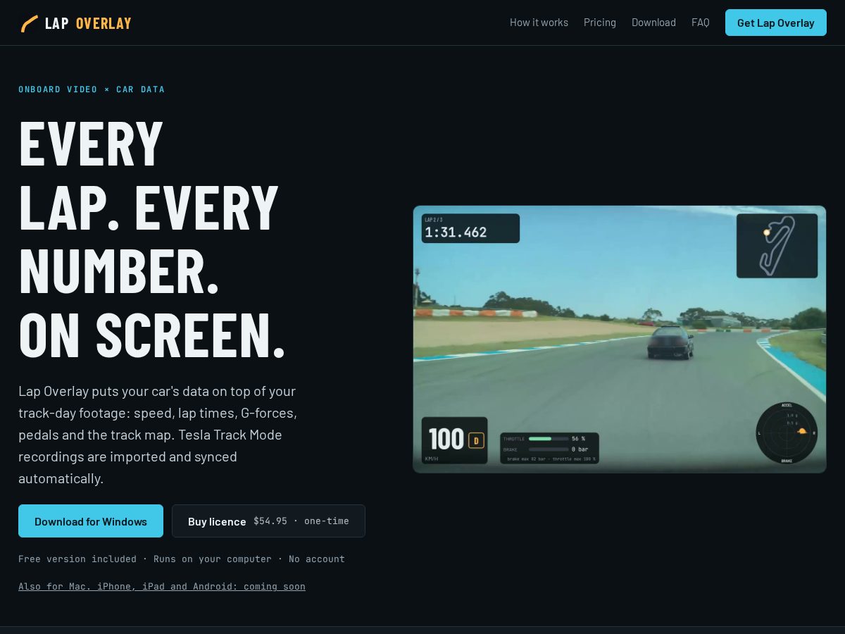 Landing-page snapshot of lapoverlay.com