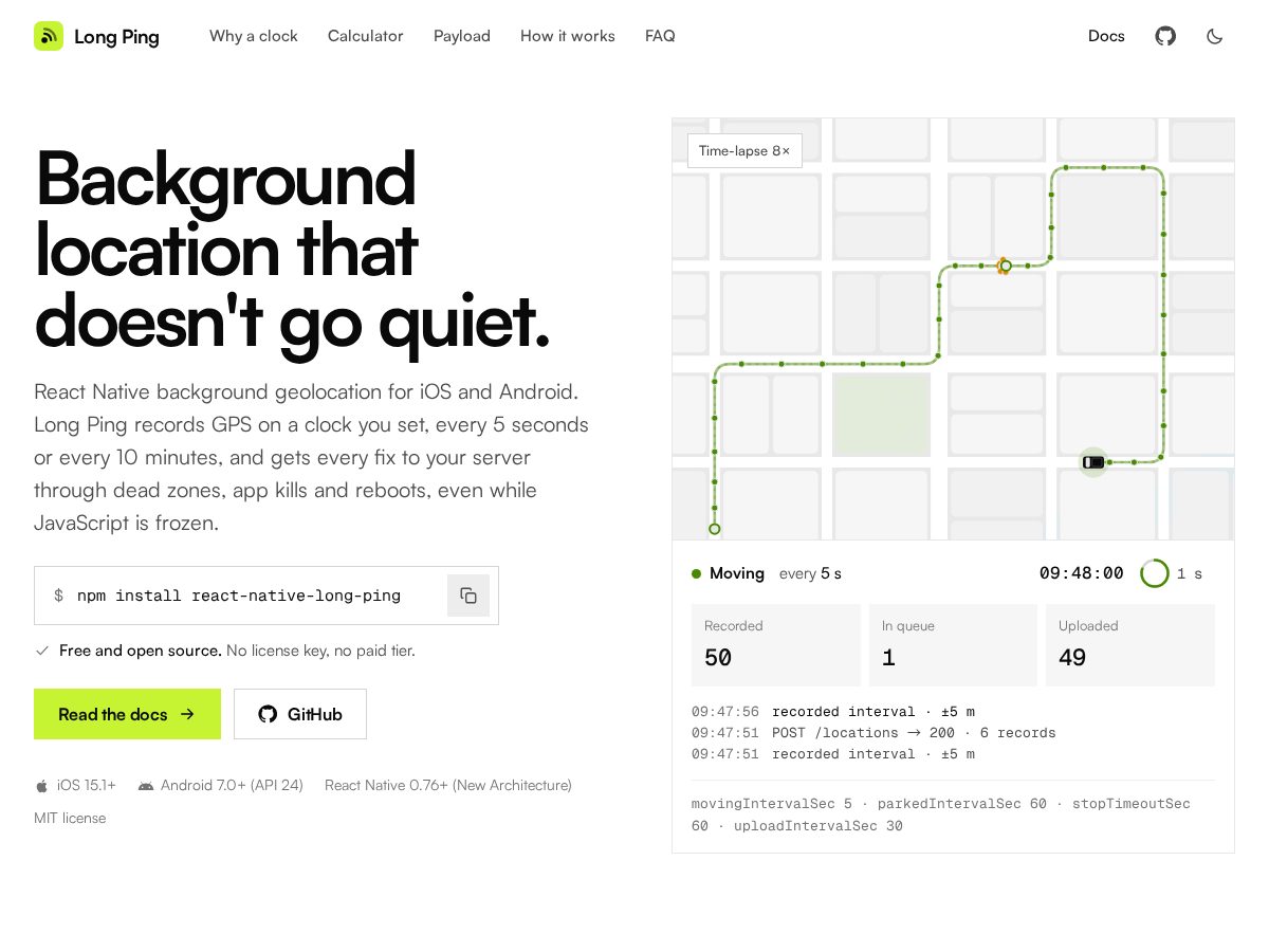 Landing-page snapshot of longping.dev