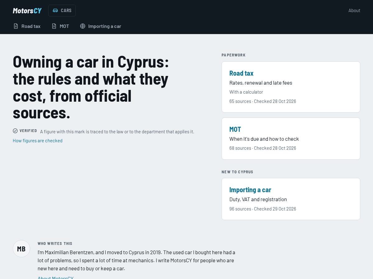 Landing-page snapshot of motorscy.com