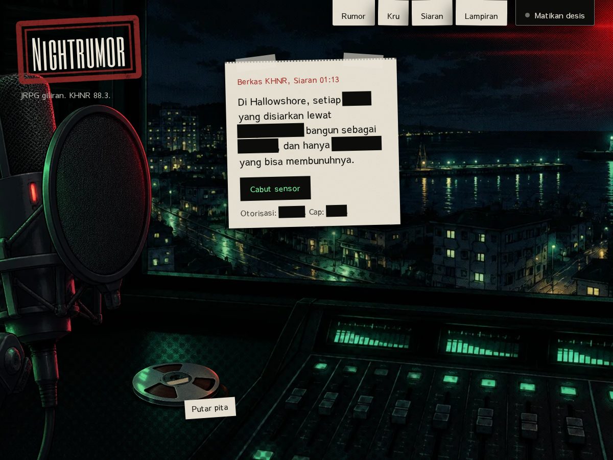 Landing-page snapshot of nightrumor.com