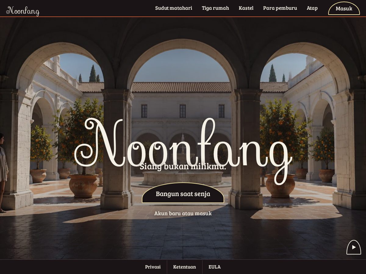 Landing-page snapshot of noonfang.com