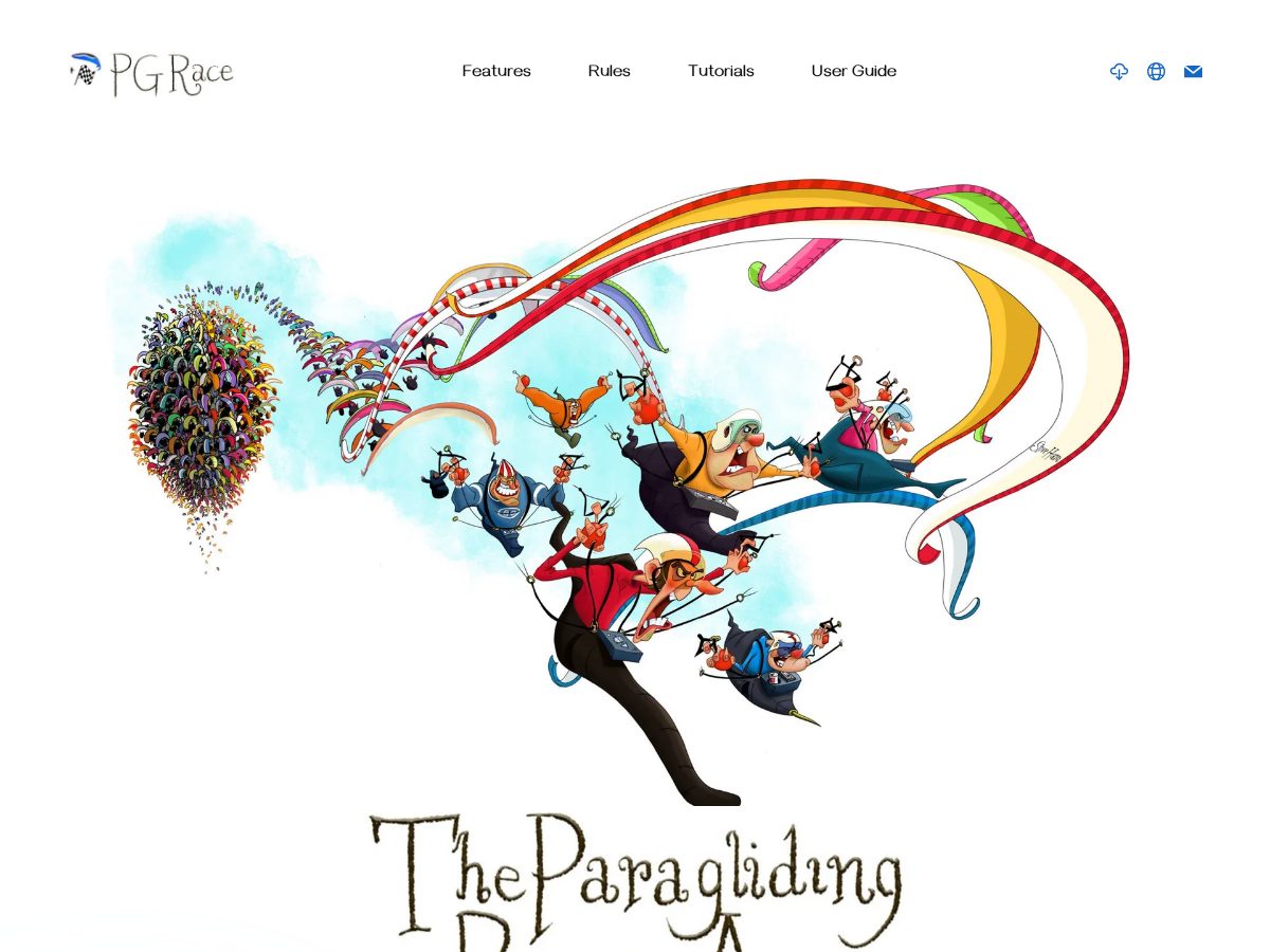 Landing-page snapshot of pg-race.app