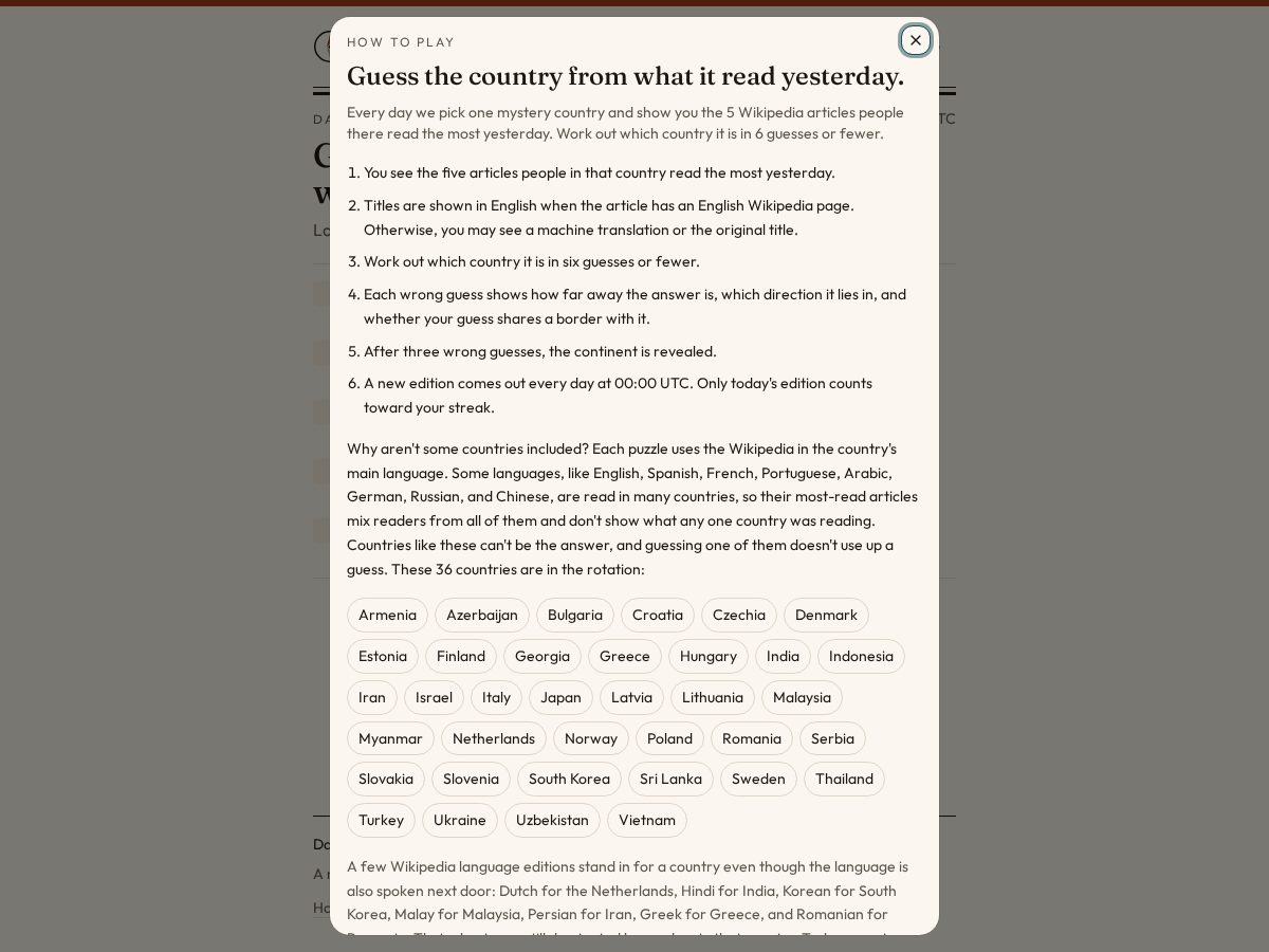 Landing-page snapshot of readtheworldgame.com