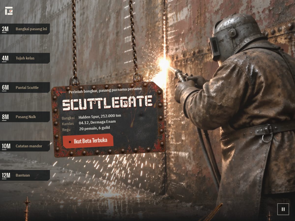 Landing-page snapshot of scuttlegate.com
