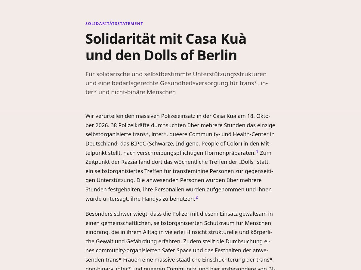 Landing-page snapshot of soli-casa-kua.com