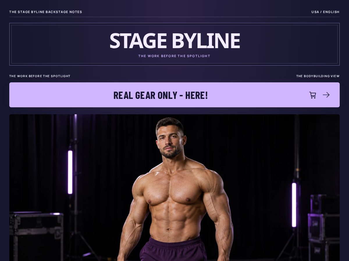 Landing-page snapshot of stagebyline.online