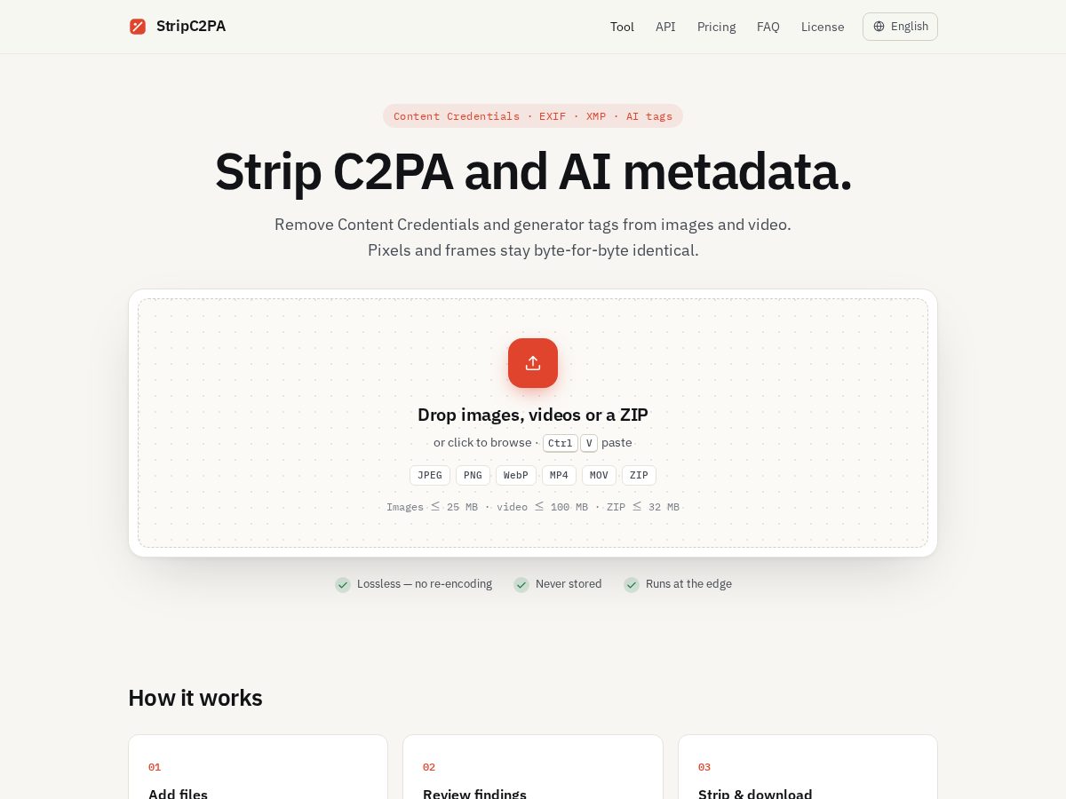 Landing-page snapshot of stripc2pa.com