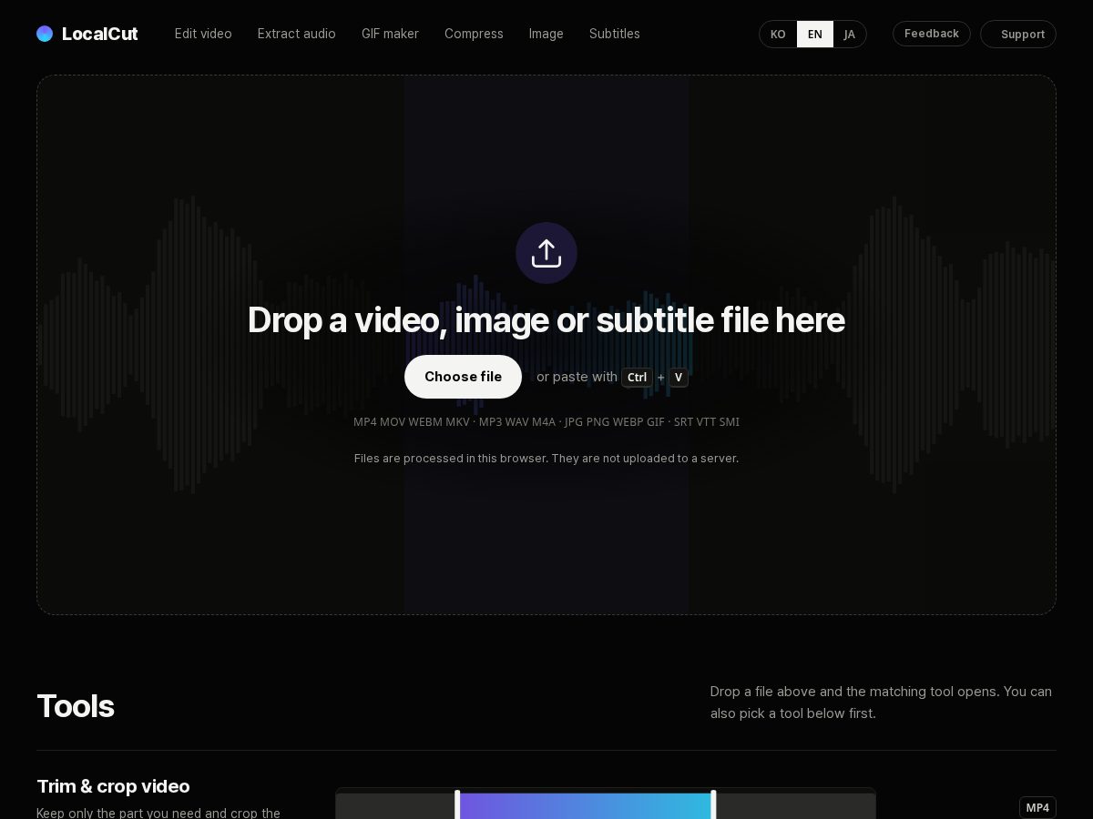 Landing-page snapshot of uselocalcut.com