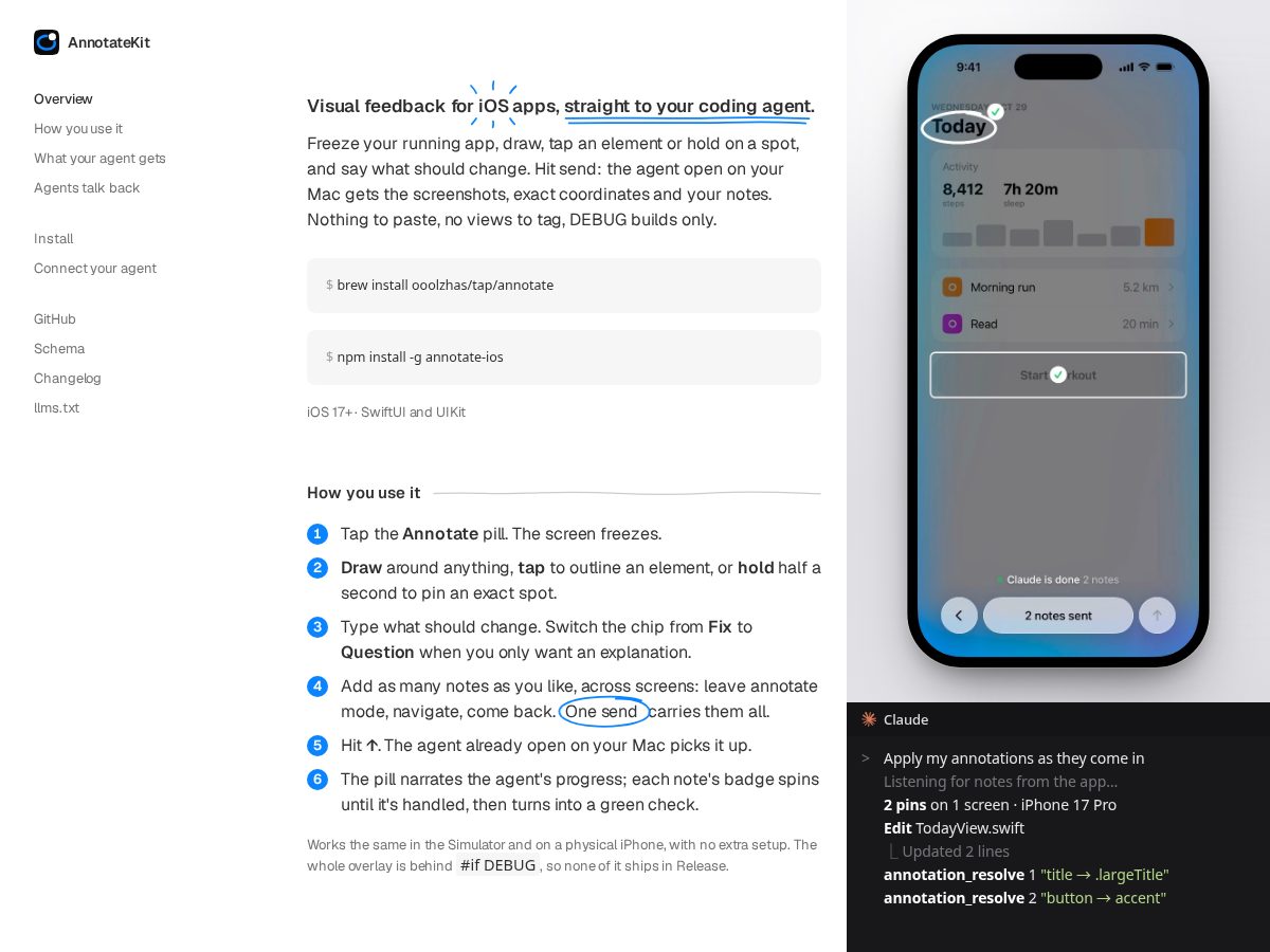 Landing-page snapshot of annotatekit.com